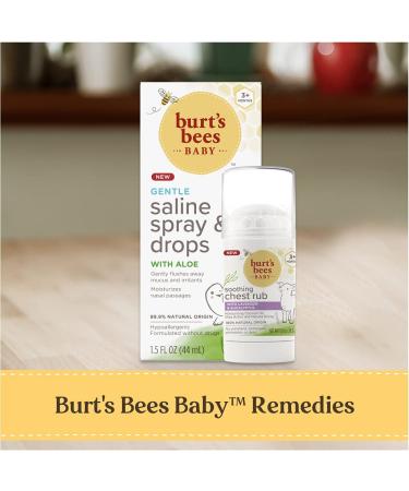 Burt's Bees Baby Saline Spray and Drops - Hypoallergenic, Moisturizing Formula - 1.5 Fl Oz - Buy Online on GoSupps.com