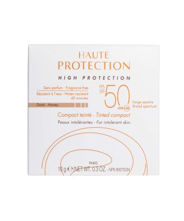 Avene Mineral High Protection Honey Tinted Compact SPF 50 - UVA/UVB Blue Light Defense - Buy Online on GoSupps.com