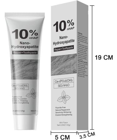 2 PCS Hydroxyapatite Toothpaste 10% Nano Hydroxyapatite Toothpaste for Enamel Protection Gentle Mint Fresh Breath Deep Cleaning Care Tooth Paste 4.23 oz - Buy Online on GoSupps.com
