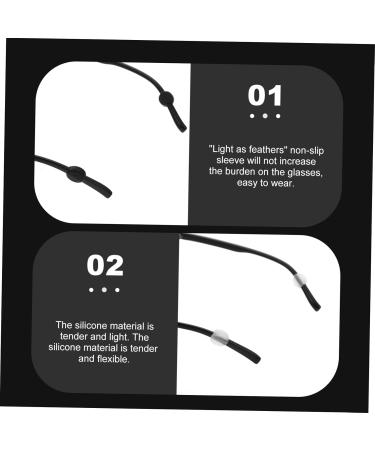 Doitool Hearing Protection Plugs & Anti-Slip Sunglasses Holder - 80 Pieces Clear Glasses Frames - Durable & Practical Accessory for Reading Glasses - International Shipping Available - Buy Online on GoSupps.com