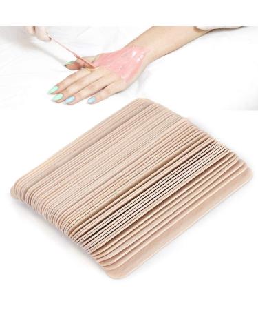 Wax spatula 50 pieces of woodwachs Applicator wood spatula for hair removal disposable hair removal tools DIY eyelashes wax crafts
