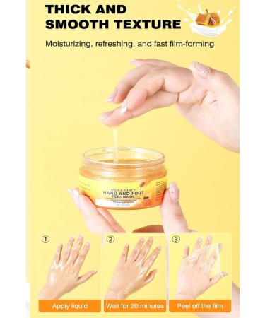 Masque hydratant exfoliant pour les mains et les pieds masque de cire pour les mains au lait et au miel exfoliant nourrissant pour mains s ches et craquel es soin de la peau anti-callosit s pour - Buy Online on GoSupps.com