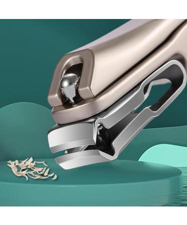 Nail Clippers Nail File Set Stainless Steel Nail Cutter Toenail Clippers with Iron Storage Box Professional Fingernail Tools for Home Travel Men Women Nail Care (brown) Metallic - Buy Online on GoSupps.com