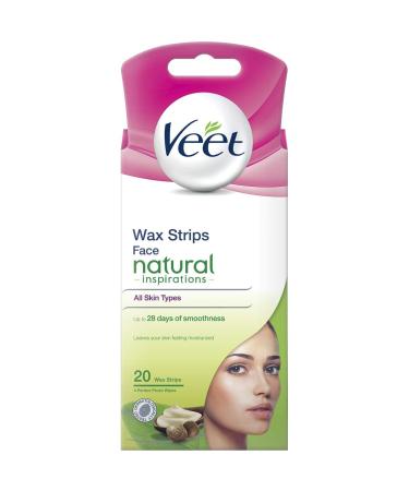 Cold wax strips for the face with argan oil 20 pieces