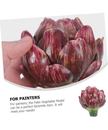 Amosfun Fake Vegetable household Rose wedding shop display artichoke vegetable props silk flower fake fake vegetables decorations wedding ornaments artificial artificial vegetable - Buy Online on GoSupps.com