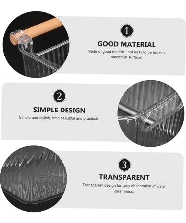 FOMIYES Manicure Supply Nail Art Bowls Finger Soaking Bowl Nail Art Soak Bowl Nail Art Accessory Nail Bowls Manicure Bowl Nail Soak Bowl Finger Soak Bowl Product Household Wood 28x15.5cm Transparent - Buy Online on GoSupps.com