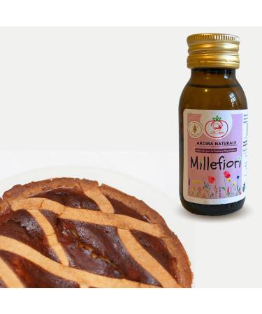 20tipici natural flavors food colors 60ml - Millefiori taste - for Neapolitan Pastiera Easter cake and cookies - gluten -free (millefiori (a thousand flowers))