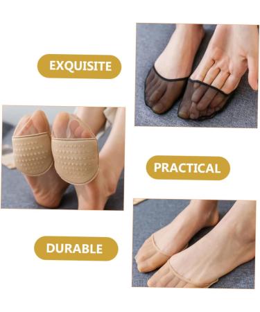 Shop Mikinona 4 Pairs Half Socks - Durable Metatarsal & Forefoot Pads Washable Toe Covers - Ultimate Foot Protection for All-Day Comfort - Buy Online on GoSupps.com