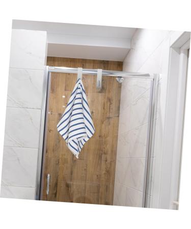 DOITOOL 4 Pcs Bathroom Door Hook Towel Hooks Hat Hooks Over The Door Towel Hook Bathroom Hanger Scarf Letter 17.8X4CMx2pcs Silverx2pcs - Buy Online on GoSupps.com
