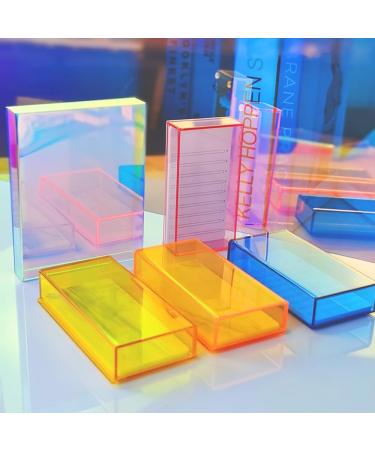 Acrylic Eyelash Organizer - Grafting False Eyelash Pallet Display | Beauty Extension Supplies & Storage (Pink - Buy Online on GoSupps.com