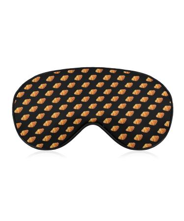 Croissant Sleep Mask for Women Adjustable Sleeping Eye Shades Cover with Elastic Strap