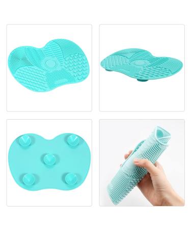 Buy Silicone Makeup Brush Cleaning Pad - 2 Pack with Suction Cup | Portable Scrubber Tool for Effortless Brush Cleaning - International Shipping Available - Buy Online on GoSupps.com