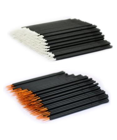 Beavorty White Eyeliner Pencil 50Pcs white cosmetic Eyeliner brush Disposable Eyeliner tool liquid eyeliner eyes 10*0.5cm White