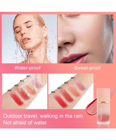 Lophe Blush Stick - Matte Liquid Blush Waterproof Long-Wearing Color for Natural Look | 6.5ml - Perfect for Women - Buy Online on GoSupps.com