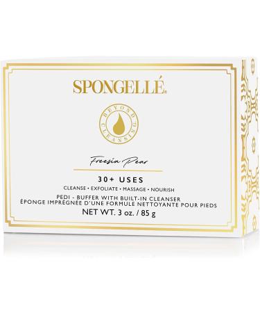 Spongell Pedi-Buffer - Freesia Pear | Cleanse, Exfoliate & Polish Feet - Buy Online on GoSupps.com