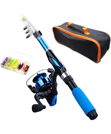 Kids Fishing Rod Set - 4PC Telescopic Spinning Combos with Ceramic Guide - Beginner Fiberglass Fishing Rods - Buy Online on GoSupps.com
