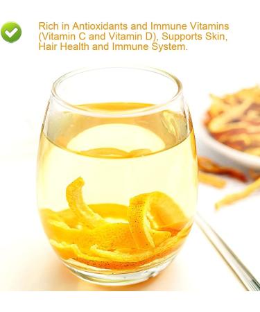 PlantGift Tangerine Peel Tea 80G/2.82oz Dried Orange Peel Herbal Tangerines Chen Pi Tea Rich in Antioxidants and Immune Vitamin C - Buy Online on GoSupps.com