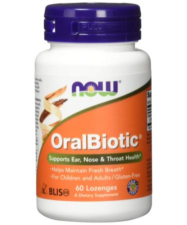 NOW Foods - OralBiotic Blis K12 Promotes Healthy Oral Bacteria - 60 Lozenges