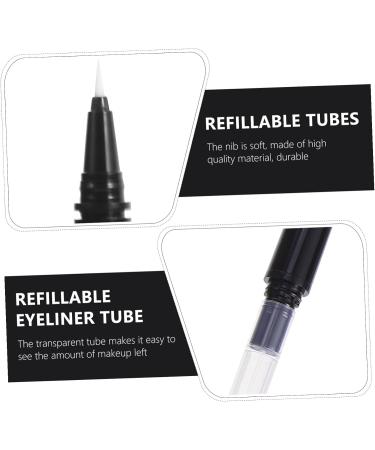 Lot de 3 Tubes Rechargeables D'eyeliner Liquide 1 Ml Embouts Pinceaux Assortis Noirs Brillants pour Maquillage Professionnel et Usage Quotidien - Buy Online on GoSupps.com