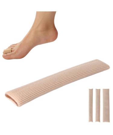 Toe Finger Tubes Sleeves Cuttable Toe Cushion Tube Silicone Toe Protectors for Relief Toe Pressure Pain(M)