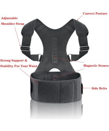 DFHBFG Adjustable Posture Corrector & Shoulder Back Support Belt - Neoprene Brace for Men & Women | M Code - Buy Online on GoSupps.com