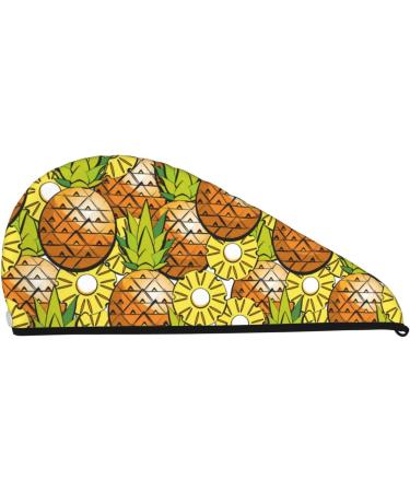 Buy Tropical Summer Fruit Microfiber Hair Towel - Super Absorbent Quick Dry Wrap for Long Curly & Thick Hair - Soft Coral Velvet Hair Cap for Women - Buy Online on GoSupps.com