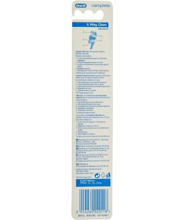 Oral-B Complete 5-Way Clean Manual Toothbrush Medium - 1 Count - Buy Online on GoSupps.com