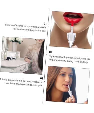  Ipetboom Ipetboom 10 Pieces Empty Boxwood Wine Glass Lip Glaze Refillable Lip Balm Lipstick Holder Lip Balm Containers Lipstick Packaging Clear Lip Gloss Lip Gloss DIY Tubes - Buy Online on GoSupps.com