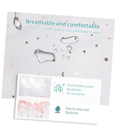 FOMIYES 2pcs Satin Hair Bonnet Shower Caps for Women - White | Hair Scarves for Women | Bath Hats 27X25X2CM - Buy Online on GoSupps.com