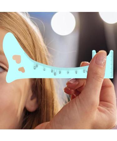 Eyebrow Shaping Template | Silicone Eyebrow Makeup Mapping Template | Brow Positioning Ruler Makeup Guide Tool Professional Quick Eye Makeup Tool Blue - Buy Online on GoSupps.com
