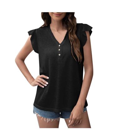 Chiffon Cold Shoulder Shirts Womens Elegant Solid Pleated Dolman Sleeve Plus Size V-Neck Summer Blouses Mesh Decor Tops 1-black Medium