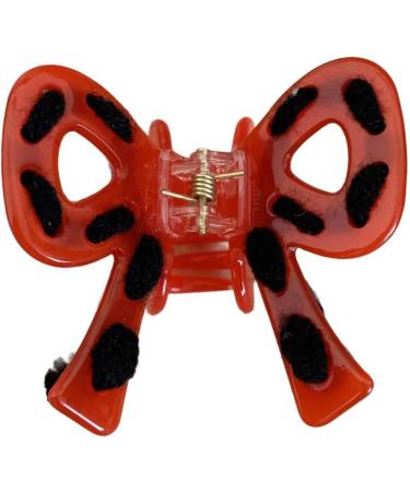 AJOIDR Bowknot Hair Clip Acetic Acid Claw Clip Hair Banana Barrettes Nonslip Jaw Clip Braid HairClaw for Women SideBangs Red - Buy Online on GoSupps.com