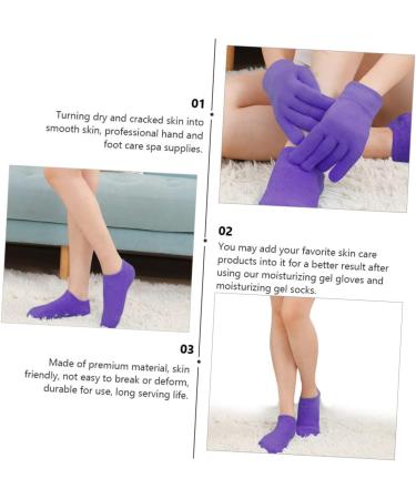 2 Sets Hand and Foot Care Set Feet Care Socks Foot Spa Socks Dry Hand Care Gloves Womens Socks Spa Mittens Heel Socks Hand Skin Vegetable Gel Skin Care Miss Cotton Socks - Buy Online on GoSupps.com