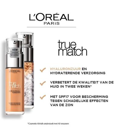 L'Or al Paris Perfect Match 5.5.R/5.5.C Rose Sun Liquid Makeup blends perfectly with the complexion for an absolutely natural complexion - Buy Online on GoSupps.com