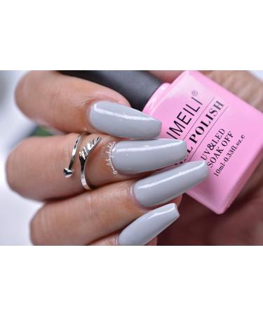 AIMEILI Soak Off UV LED Gel Nail Polish Black White Red Grey Multicolour/Mix Colour/Combo Colour Set Of 6pcs X 10ml - Kit 28 KIT6-28 1.67 ml (Pack of 6) - Buy Online on GoSupps.com