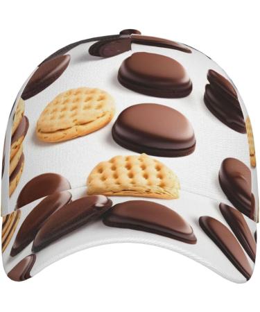 Cookies Food Chocolate Chip Biscuits Unisex Adjustable Size Fashion Baseball Cap for Running and Outdoor Activities All Seasons Cookies Food Chocolate Chip Biscuits One size - Buy Online on GoSupps.com