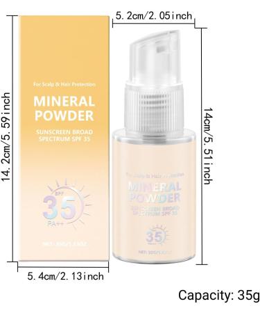  G n rique Sunscreen Powders UV Protection No-Greasy Scalp with Lightweight Formula Skin Care Setting Powder Makeup for Travel Hair Beach Outdoor Workplace Use 35g - Buy Online on GoSupps.com