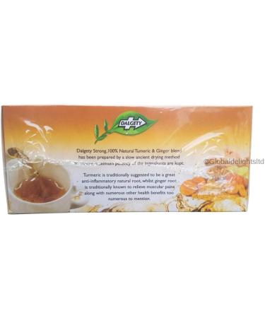 Dalgety Teas 2 x Dalgety Strong Turmeric & Ginger Herbal Tea - Buy Online on GoSupps.com