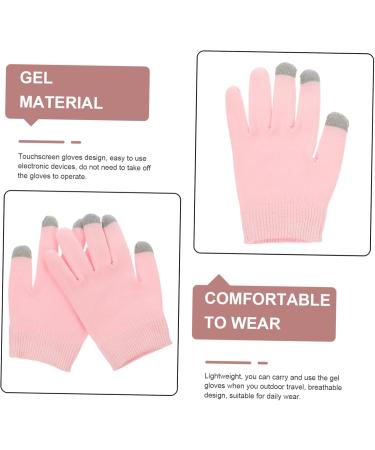 Didiseaon 1 Pair Gel Pink Gloves Moisturizing Gloves Hand Protection Overnight Spa Gloves Hand Lotion Gloves Hand Moisturizer Gloves Hand Caring Gloves Ordinary Cotton Essential Oil 21x14cm Pink - Buy Online on GoSupps.com