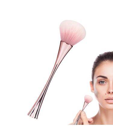 lyanny Blush Brush for Cheeks - Loose Powder Standing Brush Powder Foundation & Face Makeup Cosmetic Brushes Brush for Flawlessly Contouring & Defining Standing four-leaf clover makeup brush gold + PVC