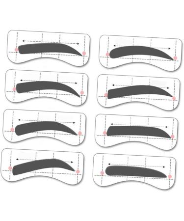 Ipetboom Kits 64 Pairs 8 Eyeshadow Eyebrow Stencils Eyebrow Makeup Tools Mold Tracking Device Eyebrow Trimming Eyebrow Stickers mediumx2pcs As Shownx2pcs - Buy Online on GoSupps.com