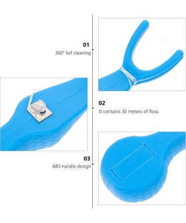 MILISTEN Interdental Replacement Floss Holder & Toothpicks | Floss Picks & Toothpick Rack in Blue - Best for Oral Hygiene - Buy Online on GoSupps.com