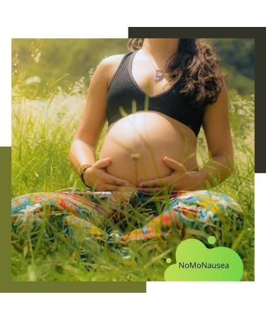 NOMO Anti Nausea Wristband for Pregnancy | Peppermint Aromatherapy & Acupressure | Large Size 6.25 Motion Sickness Band | Pack of 2 Black - Buy Online on GoSupps.com