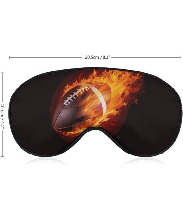 Buy American Football Fire Flames Sleeping Mask - Adjustable Soft Eye Mask for Men Women Boys & Girls | Light-Blocking Blindfold for Comfortable Sleep - Buy Online on GoSupps.com