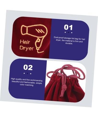 NOLITOY 16 Pcs Storage Bag Drawstring Bags Hair Blower Bag Bag Storage Organizer Hair Dryer Bag Fabric - Buy Online on GoSupps.com