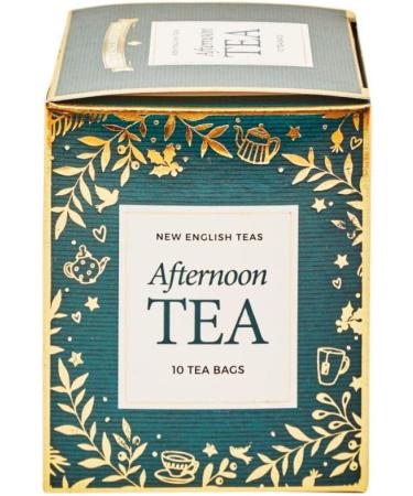 New English Teas Green Christmas Teabag Carton with 10 English Afternoon Teabags - Buy Online on GoSupps.com