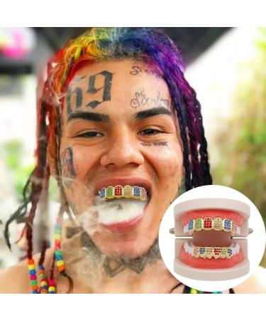 H.eternal Cap Top Hip Set Tooth Rainbow Copper Grill Jewelry - Premium Teeth Grill with Dental Care Pro 3000 Case - One Size - International Shipping Available - Buy Online on GoSupps.com