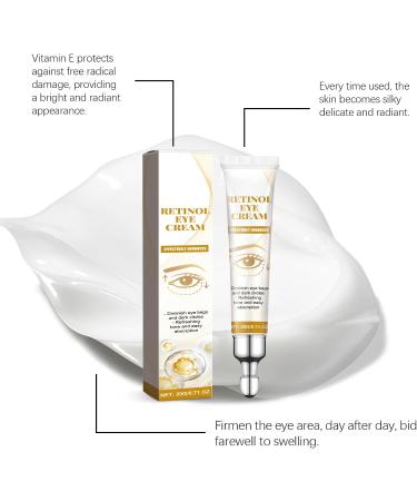 Instant anti-dark circles and wrinkles cream 2024 New Eye Contour Cream Retinol Anti-Puffiness Under Eye Cream Anti-Wrinkle Eye Contour Care Serum anti-puffiness under the eyes dark circles under the eyes - Buy Online on GoSupps.com