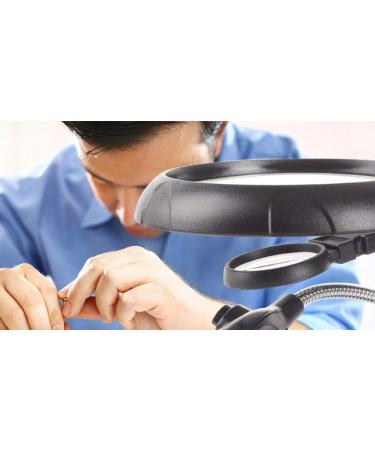 Glass with 5 Bright LED - Desktop Magnifier 2.5/7.5 / 10x HD Lighting for Reading Books Pages Magazines Newspapers and Map Magnifiers Made in China - Buy Online on GoSupps.com