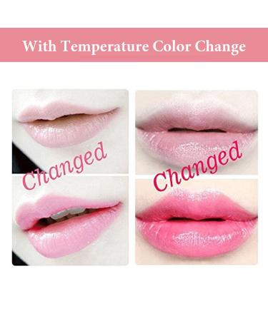 Zarics Crystal Flower Lip Gloss Set - 6 PCS Magic Color Changing Long-Lasting Lip Balm for Girls (Pink) - Buy Online on GoSupps.com